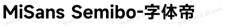 MiSans Semibo字体转换